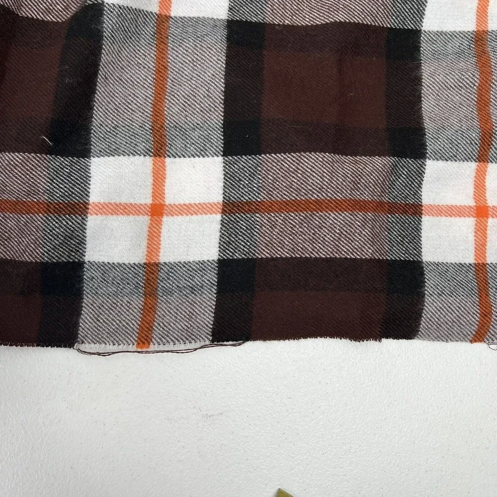 Cashmere Scarf Soft Luxurious Classic Multicolor Plaid Fringe Made Scotland Cozy